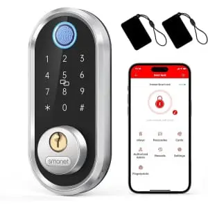 Smonet Fingerprint Keyless Electronic Deadbolt Smart Entry Door Lock