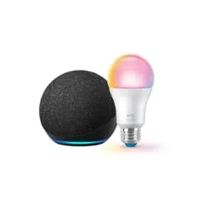 Echo Dot w/ WiZ Smart Color Bulb Bundle