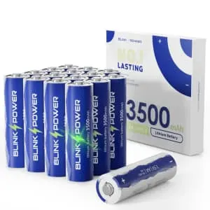 Blinkspower AA Lithium 3,500mAh Batteries 16-Pack