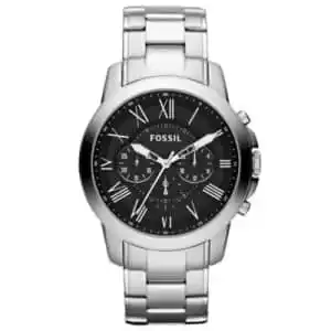 Fossil Men's Chronograph Grant Stainless Steel Bracelet Watch