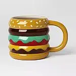 Room Essentials 22oz Stoneware Figural Cheeseburger Mug