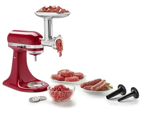 KitchenAid KSMMGA 全金属厨房料理机绞肉、香肠配件套装