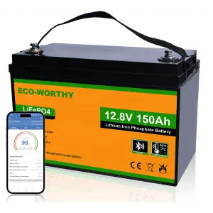 Eco-Worthy 12V 150AH LiFePO4 Lithium Battery