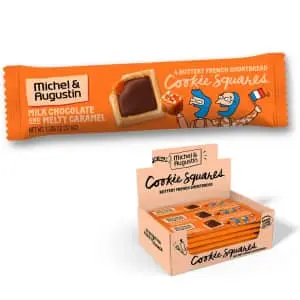 Michel et Augustin Milk Chocolate & Caramel Cookie Square Bars