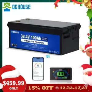 DC House 36V 100Ah Golf Cart Battery w/ Bluetooth