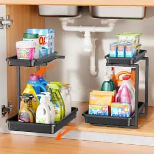 2-Tier Under Sink Organizer 2-Pack