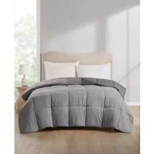 Home Design Reversible Down Alternative Microfiber Comforter