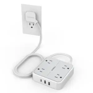 Tessan Flat Plug USB Power Strip