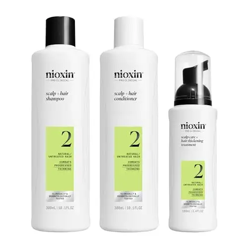 Nioxin 俪康丝2号 防脱生发洗发露+ 护发素+ 生发剂套装