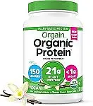 2-Lb Orgain Organic Vegan Protein Powder (Vanilla Bean)