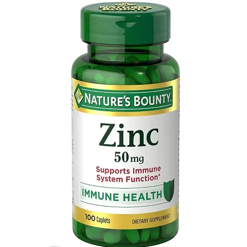 Nature's Bounty Chelated Zinc (Zinc Gluconate) 50mg, 100 Caplets, only $4.42 free shipping after using Subscribe and Save service