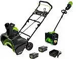 Greenworks 80V 20” Snow Blower, and 12" Snow Shovel Combo Kit