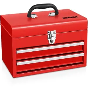 DNA Motoring 14" Portable Steel Tool Box