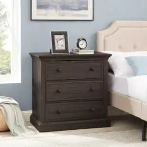 Better Homes and Gardens Canton 3-Drawer Nightstand w/ USB Port