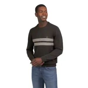 Chaps Men's Stripe Cotton Crewneck Sweater