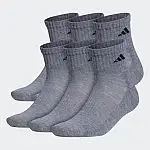 6-Pairs adidas Men's Athletic Cushioned Socks