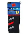 3-Pairs Hanes Men's Cool DRI Socks w/ Ventilation