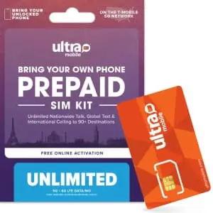 Ultra Mobile 12-Month Unlimited Plan & SIM Kit