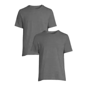 Athletic Works Men's Crew Neck Tee 2-Pack