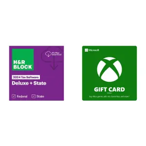 H&R Block Tax Software Deluxe + State 2024 for Windows/Mac + $20 Xbox eGift Card