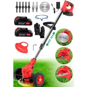 TNTants 24V Cordless String Trimmer w/ 2 Batteries