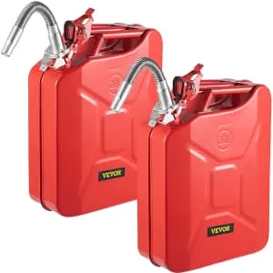 Vevor 5.3-Gallon Jerry Fuel Can 2-Pack