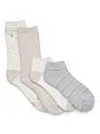 4-Pack Joyspun Holiday Women's Terry Socks (2 Crew + 2 Low Cut)