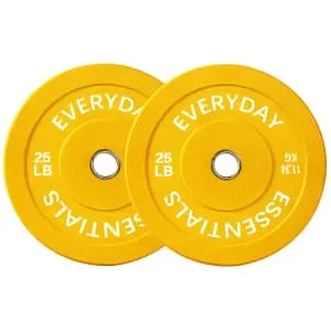 BalanceFrom Olympic Bumper Plate Weight Plate 25-lb. Pair