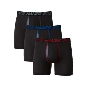 Hanes Men's X-Temp Total Support Pouch Boxer Brief 3-Pack