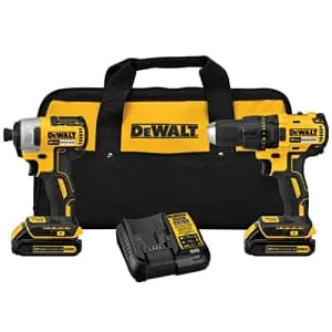 DeWalt 20V MAX Cordless Drill/Impact Driver Combo Kit w/ 2 Batteries & Charger