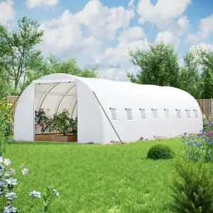 26 x 10 ft Polyethylene Walk-in Tunnel Greenhouse Kit