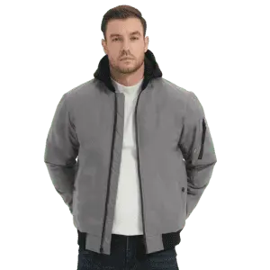 Hawke & Co Mens Stanton Hooded Bomber Jacket