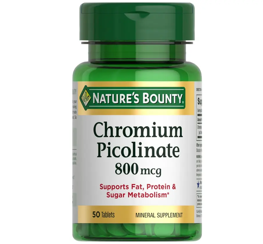 Nature's Bounty Mega Chromium Picolinate 800 Mcg., 50 Tablets, only $7.12, free shipping