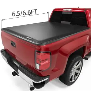 6.5-Foot 4-Fold Tonneau Cover For 2014-2019 Silverado/Sierra