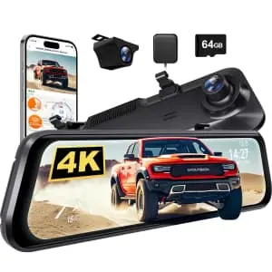 Wolfbox G850 PRO 4K Mirror Dash Cam