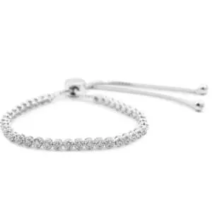 0.5-TCW Diamond Adjustable Bolo Slide Tennis Bracelet