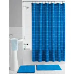 Mainstays 15-Piece 70" x 72" Polyester Shower Curtain Bath Set