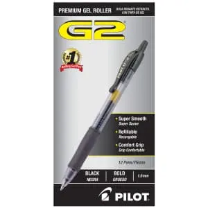 Pilot G2 Gel Roller Bold 1mm Pens 12-Pack