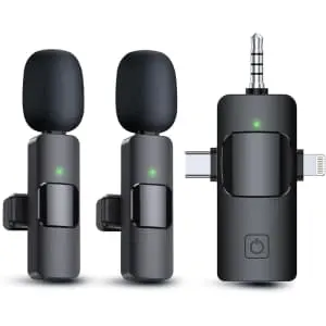 3-in-1 Wireless Lavalier Microphones