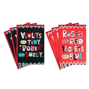 Valentine's Day Greeting Card w/ Envelope 6-Pack