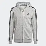 adidas Men's Full-Zip Hoodie (Grey or Black)