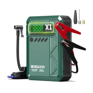 Yesper Car Jump Starter w/ Air Compressor & Portable Battery