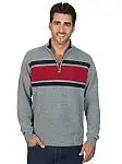 U.S. Polo Assn. Men's Chest Stripe Quarter-Zip Sweater