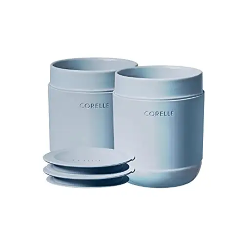 Corelle 北欧蓝实心釉陶瓷随行杯 (2件)