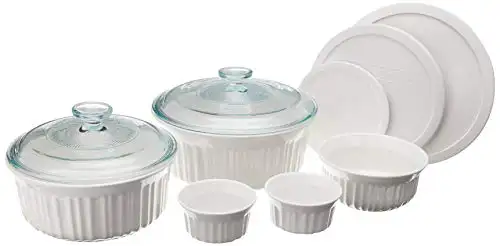 CorningWare 法式白色 10 件陶瓷烤盘套装