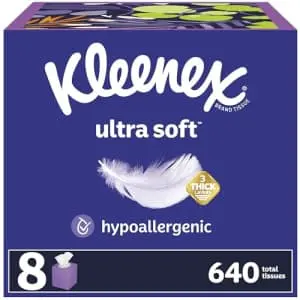 Kleenex Ultra Soft 3-Ply Facial Tissues 8-Pack