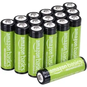 Amazon Basics AA Rechargeable Batteries 16-Pack