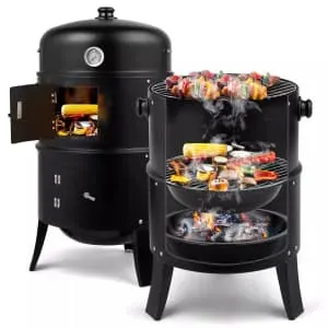 3-in-1 Vertical Charcoal Smoker