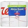 6 Rolls Walgreens Absorbent Paper Towels