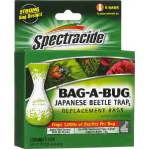 Spectracide Bag-A-Bug Japanese Beetle Trap Replacement Bag 6-Pack